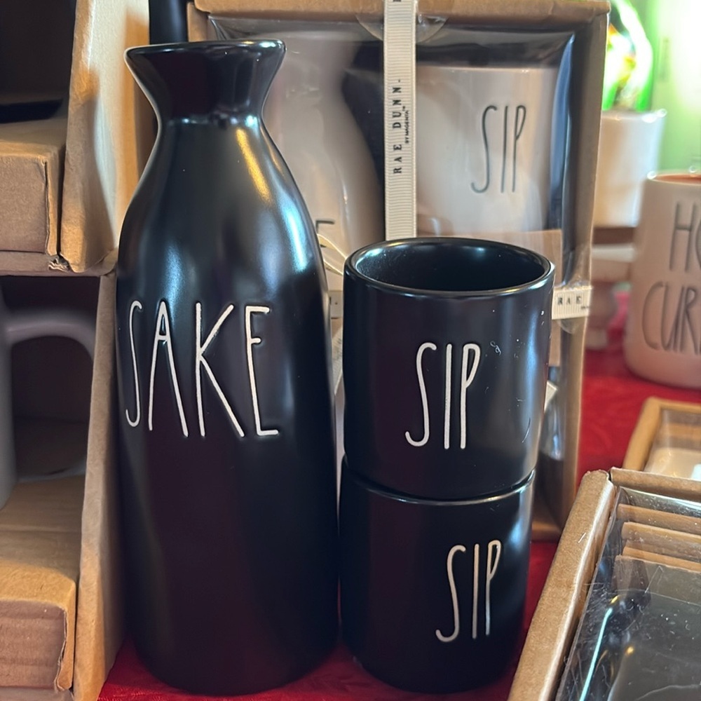 Rae Dunn Black Sake